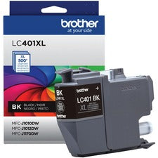 Brother LC401XLBKS Original High Yield Inkjet Ink Cartridge - Single Pack - Black - 1 Pack - 500 Pages