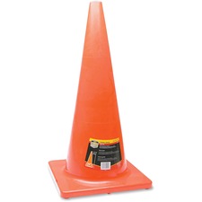 Honeywell Orange Traffic Cone - 1 Each - 13.5" Width x 28" Height - Cone Shape - Long Lasting, Fade Resistant, UV Resistant - Orange