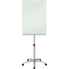 Quartet Infinity Mobile Easel - 24" (2 ft) Width x 77" (6.4 ft) Height - Silver Tempered Glass Surface - Rectangle - 1 Each