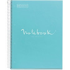 Roaring Spring Fashion Tint 1-subject Notebook - 1 Subject(s) - Wire Bound - 3 Hole(s) - 24 lb Basis Weight - 0.30" x 8.5" x 11" - Cardboard, Plastic Cover - Perforated, Hole-punched, Sturdy, Bleed-free, Printed, Durable, Smooth - 1 Each