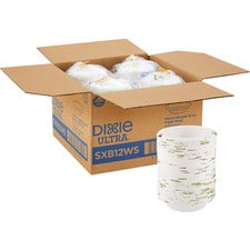 Dixie Ultra&reg; Pathways Heavyweight Paper Bowls by GP Pro - 125 / Pack - Microwave Safe - White - Paper Body - 4 / Carton