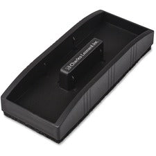 CLI Magnetic Whiteboard Eraser - 2" Width x 5" Length - Used as Mark Remover - Built-in Marker Storage, Magnetic - Black - 1Each