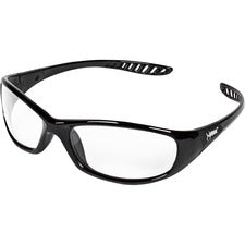 V40 Hellraiser Safety Glasses, Black Frame, Clear Anti-fog Lens