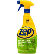 Zep No-Scrub Mold/Mildew Remover - Spray - 32 fl oz (1 quart) - 1 Each - Blue