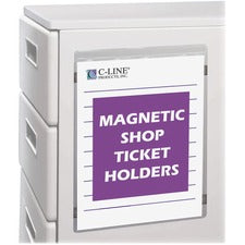 Magnetic Shop Ticket Holders, Super Heavyweight, 15 Sheets, 8.5 X 11, 15/box