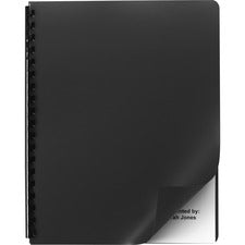 GBC Designer Letter Presentation Cover - 8 3/4" x 11 1/4" - Poly - Black - 25 / Pack