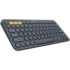 Logitech K380 Multi-Device Bluetooth Keyboard - Wireless Connectivity - Bluetooth - 79 Key - QWERTY Layout - Computer, Tablet, Smartphone, Smart TV - Black