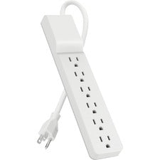 Home/office Surge Protector, 6 Ac Outlets, 10 Ft Cord, 720 J, White