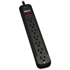 Protect It! Surge Protector, 7 Ac Outlets, 12 Ft Cord, 1,080 J, Black