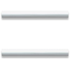 Lorell Laminate Drawer Modern Pulls - Modern - 5.9" Width x 0.6" Depth x 1.1" Height - Aluminum Alloy - Silver