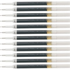 Pentel EnerGel Retractable .7mm Liquid Pen Refills - 0.70 mm, Medium Point - Black Ink - Smudge Proof, Smear Proof, Quick-drying Ink, Glob-free, Smooth Writing - 12 / Box