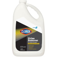 CloroxPro&trade; Urine Remover for Stains and Odors Refill - Liquid - 128 fl oz (4 quart) - 120 / Pallet - Clear