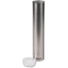 Small Pull-type Water Cup Dispenser, For 5 Oz Cups, Stainless Steel