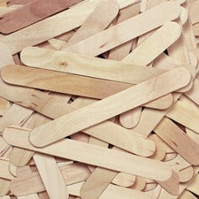 Creativity Street JumboCraft Sticks - Craft x 750 milThickness x 6"Length - 500 / Box - Natural - Wood