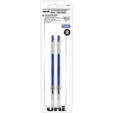 uni&reg; Jetstream RT Ballpoint Pen Refills - 1 mm, Medium Point - Blue Ink - Super Ink, Water Resistant Ink, Fade Resistant, Fraud Resistant - 2 / Pack