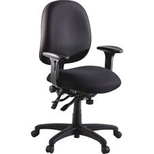Lorell High Performance Task Chair - Black Seat - Black Back - Metal Frame - 5-star Base - 1 Each