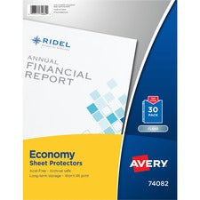 Avery&reg; Economy-Weight Sheet Protectors - For Letter 8 1/2" x 11" Sheet - Clear - Polypropylene - 30 / Pack