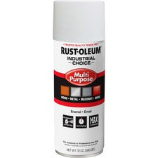 Rust-Oleum Industrial Choice Enamel Spray Paint - 12 fl oz - 1 Each - White