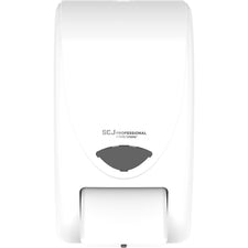 SC Johnson Proline Curve Manual Dispenser - Manual - 2.11 quart Capacity - Anti-bacterial, Wear Resistant, Durable, Push Button, Hygienic, Locking Mechanism, Wall Mountable - White - 1Each