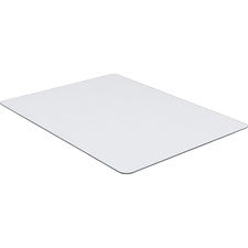 Lorell Tempered Glass Chairmat - Floor, Pile Carpet, Hardwood Floor, Marble - 36" Length x 46" Width x 0.25" Thickness - Rectangle - Tempered Glass - Clear