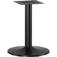 Lorell Essentials Conference Table Base - Round Base - 28.50" Height x 23.63" Width x 23.63" Depth - Assembly Required - Black