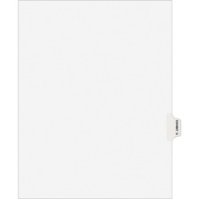 Avery&reg; Individual Legal Exhibit Dividers - Avery Style - 1 Printed Tab(s) - Character - Q - 8.5" Divider Width x 11" Divider Length - Letter - White Paper Divider - Paper Tab(s) - 25 / Pack