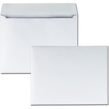 Open-side Booklet Envelope, #10 1/2, Cheese Blade Flap, Gummed Closure, 9 X 12, White, 250/box