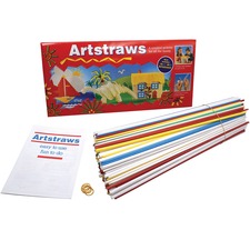 Creativity Street Artstraws Paper Tubes - Art Project, Craft Project - 16"Height x 0.15"Width x 0.15"Length - 300 / Box - Assorted - Paper