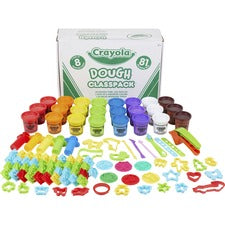 Dough Classpack, 3 Oz, 8 Assorted Colors With 81 Modeling Tools