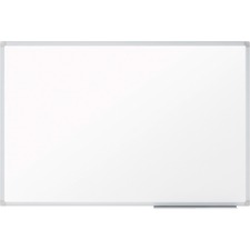 Mead Basic Dry-Erase Board - 96.6" (8.1 ft) Width x 48.6" (4.1 ft) Height - White Melamine Surface - Silver Aluminum Frame - 1 Each