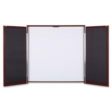 Lorell Presentation Cabinet - Hinged Door - 1 Each - 47.3" x 47.3" x 4.8"