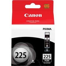 Canon PGI-225BK Original Ink Cartridge - Inkjet - 341 Pages - Black - 1 Each