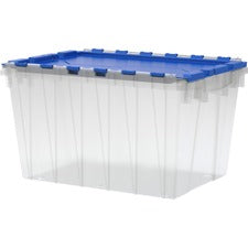 Akro-Mils KeepBox Container with Attached Lid - External Dimensions: 21.5" Length x 15" Width x 12.5" Height - 12 gal - Hinged Closure - Clear - For Apparel - 1 Each