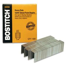 Bostitch 13/16" Heavy Duty Premium Staples - Heavy Duty - 13/16" Leg - 1/2" Crown - Holds 165 Sheet(s) - Chisel Point - Silver - High Carbon Steel - 0.8" Height x 0.5" Width0.9" Length - 1000 / Box