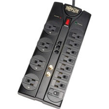 Protect It! Surge Protector, 12 Ac Outlets, 8 Ft Cord, 2,880 J, Black