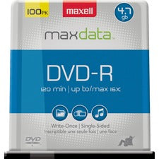 Dvd-r Recordable Disc, 4.7 Gb, 16x, Spindle, Gold, 100/pack