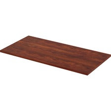 Lorell Utility Table Top - Cherry Rectangle, Laminated Top - 48" Table Top Length x 24" Table Top Width x 1" Table Top Thickness - Assembly Required