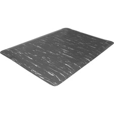 Genuine Joe Marble Top Anti-fatigue Mats - Office, Industry, Airport, Bank, Copier, Teller Station, Service Counter, Assembly Line - 24" Width x 36" Depth x 0.50" Thickness - High Density Foam (HDF) - Gray Marble