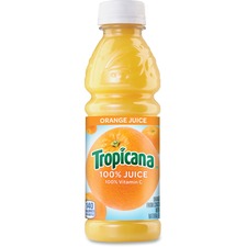 Tropicana Bottled Orange Juice - 10 fl oz (296 mL) - 24 / Carton