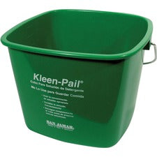 Kleen-pail, 6 Qt, Plastic, Green, 12/carton