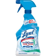 Bathroom Cleaner With Hydrogen Peroxide, Cool Spring Breeze, 22 Oz Trigger Spray Bottle