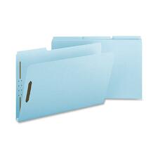 Nature Saver Legal Recycled Fastener Folder - 8 1/2" x 14" - 1" Expansion - 2 Fastener(s) - 2" Fastener Capacity for Folder - Pressboard, Tyvek - Light Blue - 100% Recycled - 25 / Box