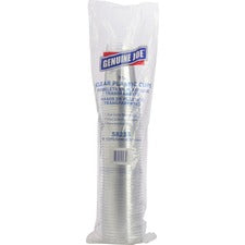 Genuine Joe Clear Plastic Cups - 9 fl oz - 50 / Pack - Clear - Plastic - Cold Drink