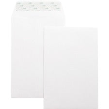 Business Source Self-Seal 6"x9" Catalog Envelopes - Catalog - 6" Width x 9" Length - 28 lb - Self-sealing - Wove - 100 / Box - White