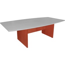 Lorell Essentials Conference Table Base (Box 2 of 2) - 2 Legs - 28.50" Height x 49.63" Width x 23.63" Depth - Assembly Required - Cherry, Laminated