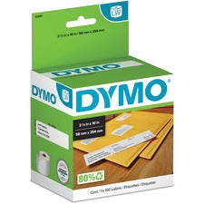 Dymo Internet Postage Labels - 2 5/16" x 10" Length - White - 100 / Roll - 100 / Roll