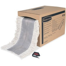 Rubbermaid Commercial Continuous Roll Dust Mop - 5" Width x 40" Length - Cotton