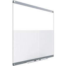 Quartet Infinity Customizable Dry-Erase Board - 36" (3 ft) Width x 24" (2 ft) Height - Clear/White Glass Surface - Rectangle - Horizontal/Vertical - Assembly Required - 1 Each