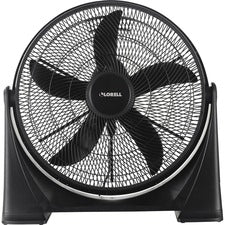 Lorell 3-speed Box Fan - 20" Diameter - 3 Speed - Tilt Adjustment, Lightweight - 24.2" Height x 24.2" Width x 7.2" Depth - Plastic - Black