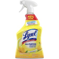 Lysol Lemon All Purpose Cleaner - Ready-To-Use Spray - 32 fl oz (1 quart) - Lemon Breeze Scent - 1 Each - Yellow